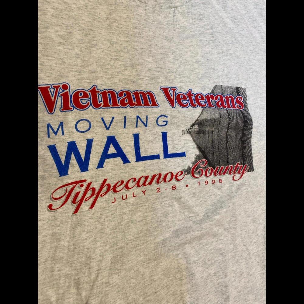 2xl xxl vintage single stitch vietnam veterans moving wall t-shirt